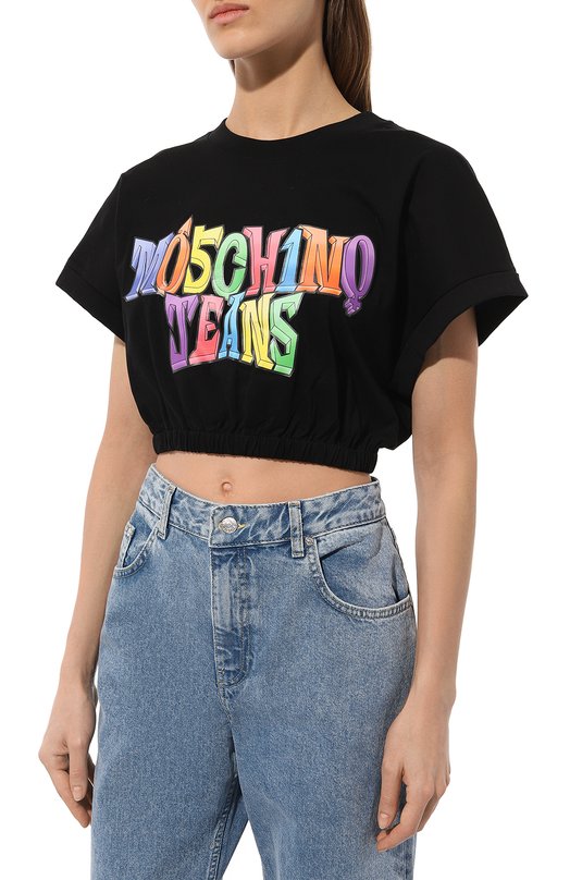 фото Хлопковая футболка m05ch1no jeans