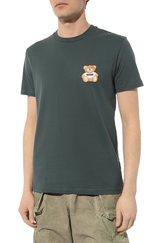 фото Хлопковая футболка moschino