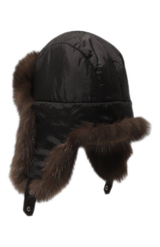 фото Шапка-ушанка майкл с отделкой из меха соболя furland