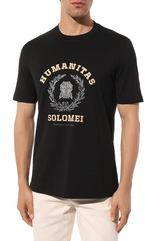 фото Хлопковая футболка brunello cucinelli