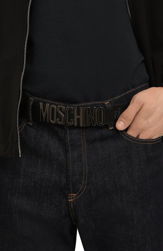 фото Кожаный ремень moschino