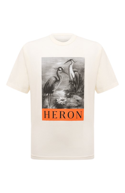 фото Хлопковая футболка heron preston