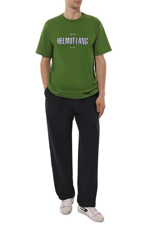 фото Хлопковая футболка helmut lang