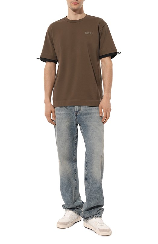 фото Хлопковая футболка boss