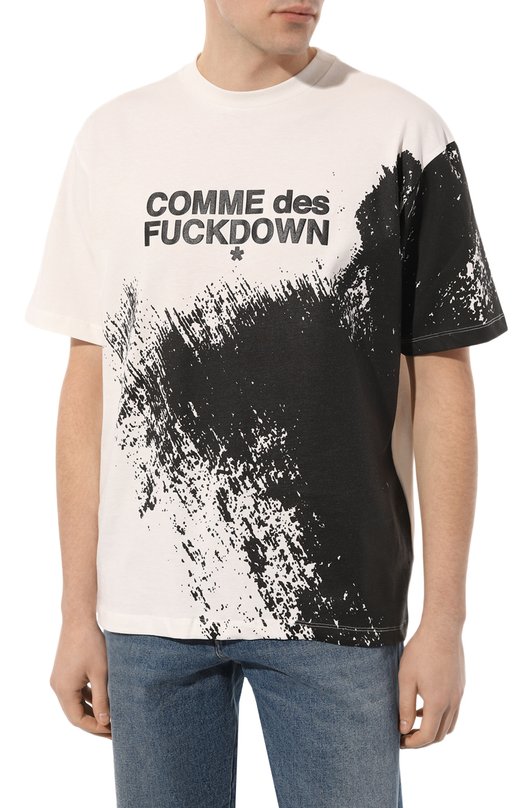 фото Хлопковая футболка comme des fuckdown