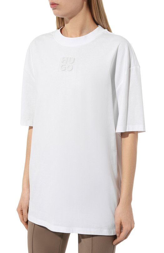 фото Хлопковая футболка hugo