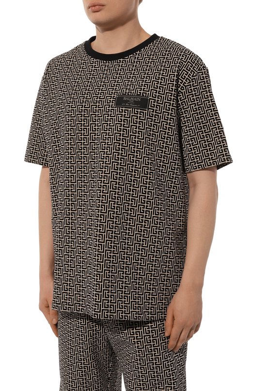 фото Хлопковая футболка balmain