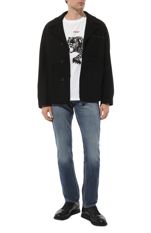 фото Хлопковая футболка hugo