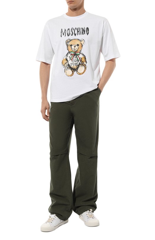 фото Хлопковая футболка moschino