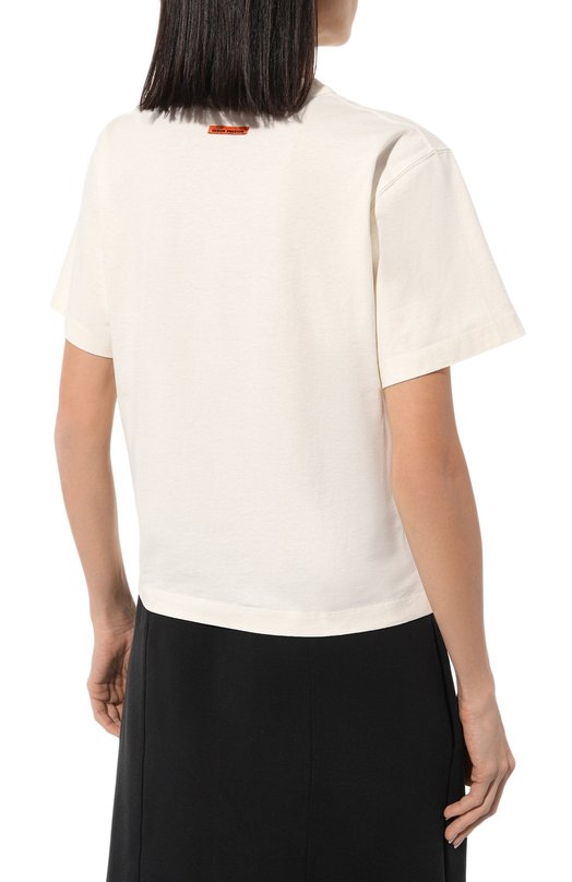 фото Хлопковая футболка heron preston