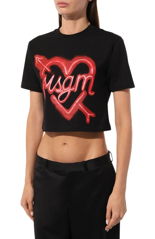 фото Хлопковая футболка msgm