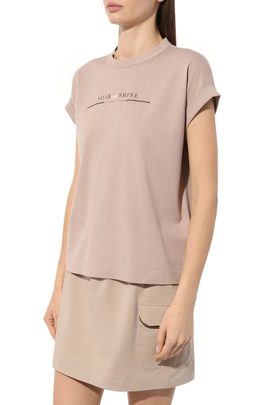 фото Хлопковая футболка brunello cucinelli