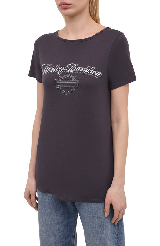 фото Хлопковая футболка harley-davidson
