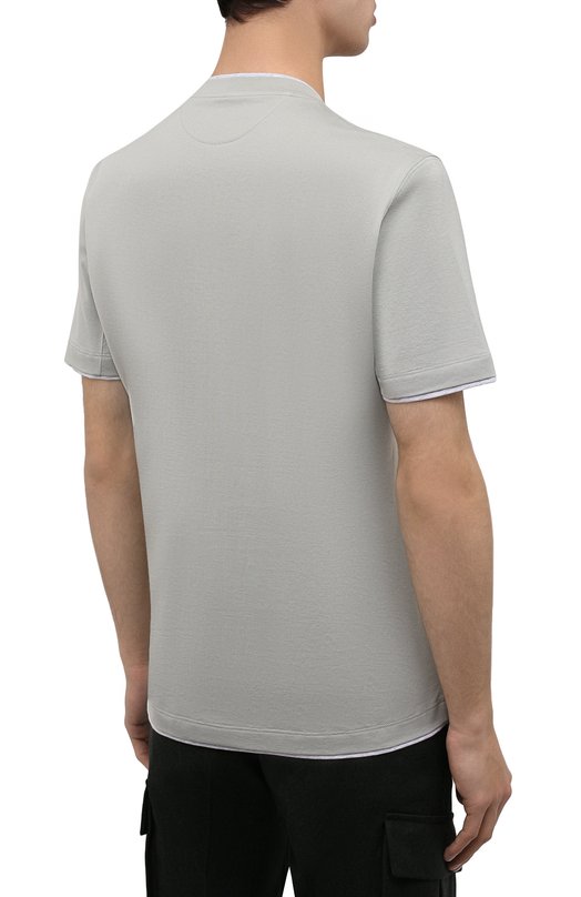 фото Хлопковая футболка brunello cucinelli