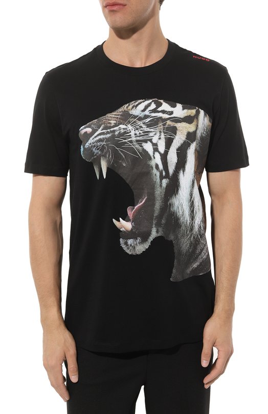 фото Хлопковая футболка hugo