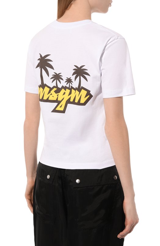 фото Хлопковая футболка msgm
