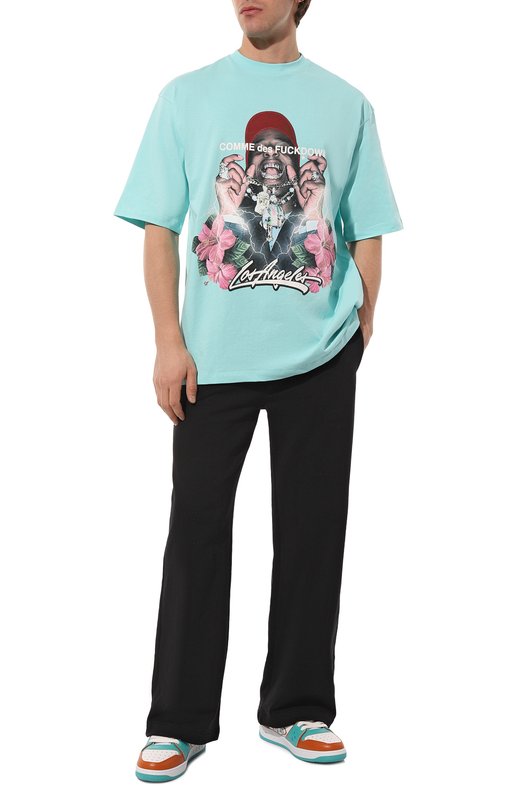 фото Хлопковая футболка comme des fuckdown