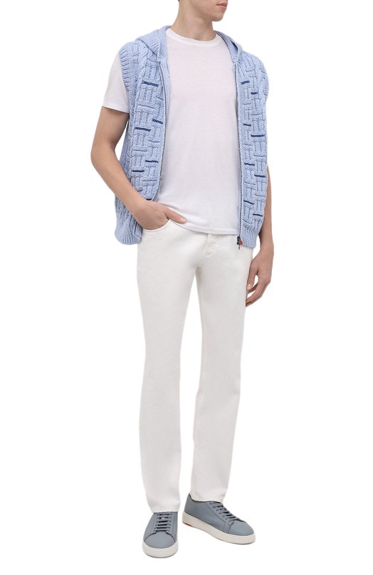 фото Кожаные кеды santoni