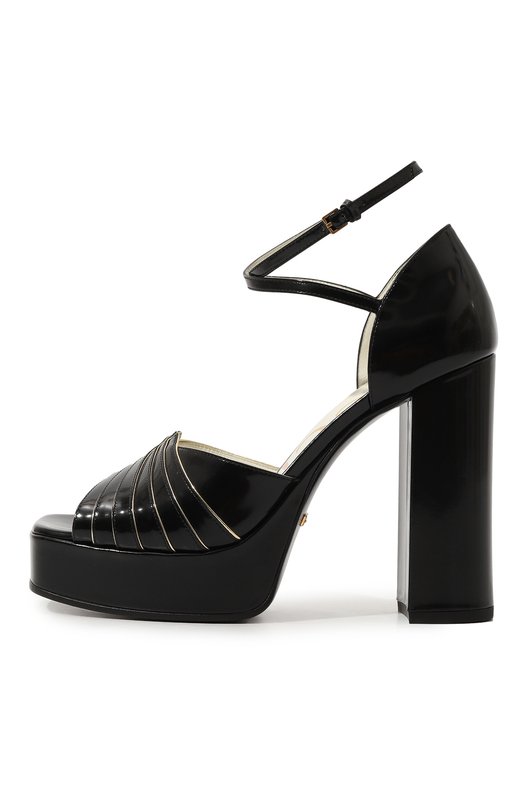 фото Кожаные босоножки gucci