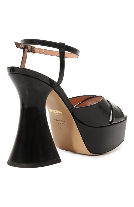 фото Кожаные босоножки moschino