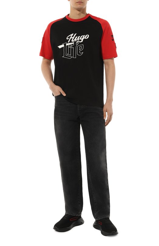 фото Хлопковая футболка hugo
