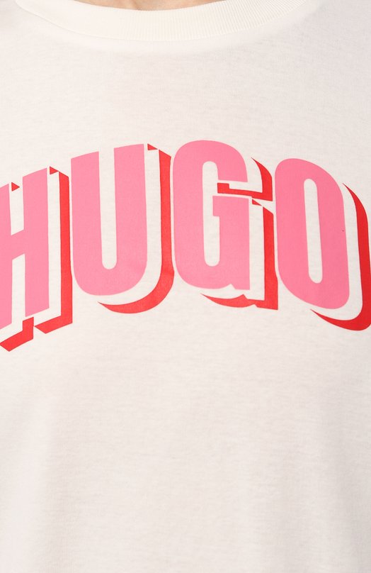 фото Хлопковая футболка hugo