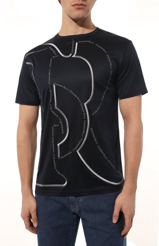 фото Хлопковая футболка stefano ricci