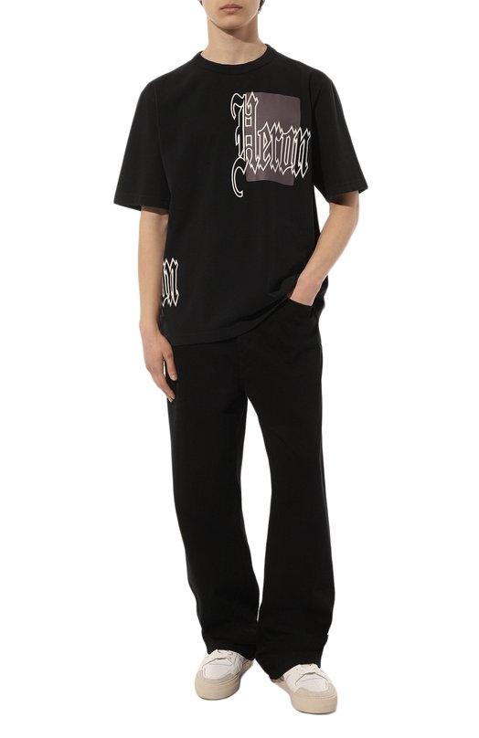 фото Хлопковая футболка heron preston