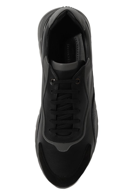 фото Кожаные кроссовки stefano ricci