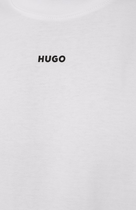 фото Хлопковая футболка hugo