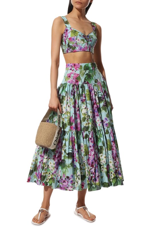 фото Хлопковая юбка dolce & gabbana