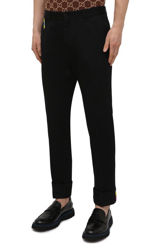 фото Хлопковые брюки versace