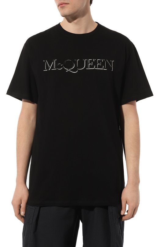 фото Хлопковая футболка alexander mcqueen