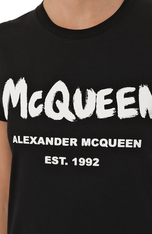 фото Хлопковая футболка alexander mcqueen