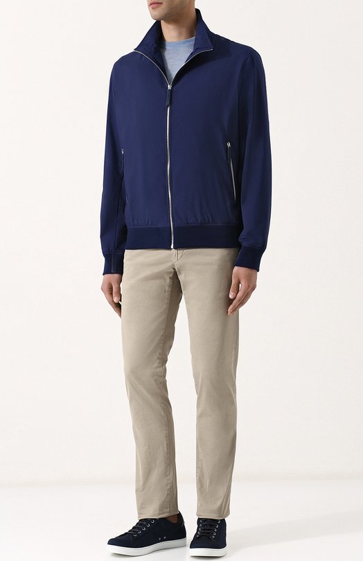 фото Бомбер на молнии с воротником-стойкой andrea campagna