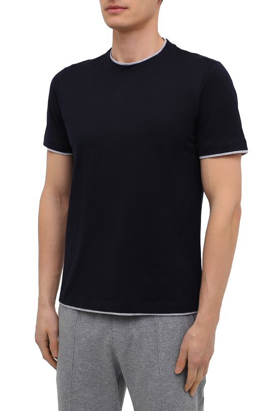 фото Хлопковая футболка brunello cucinelli