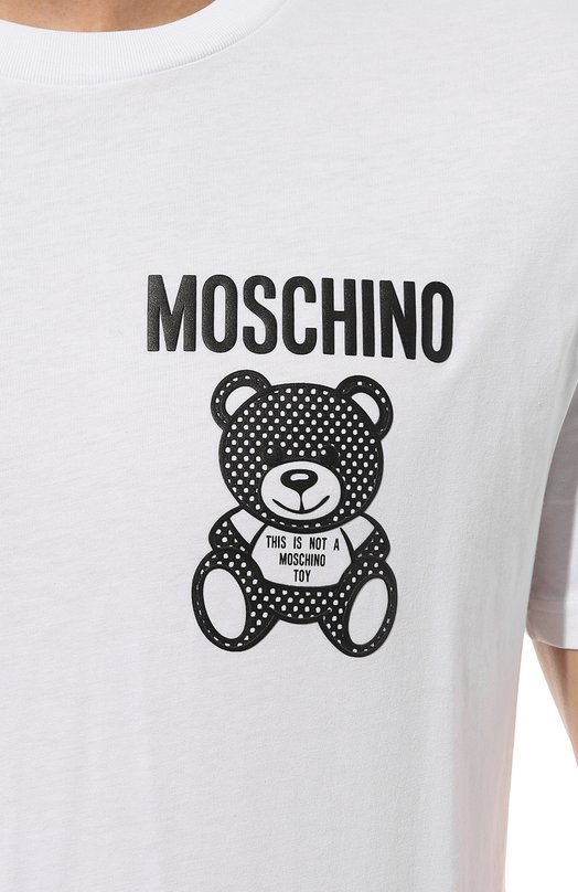 фото Хлопковая футболка moschino
