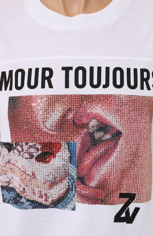 фото Хлопковая футболка zadig&voltaire