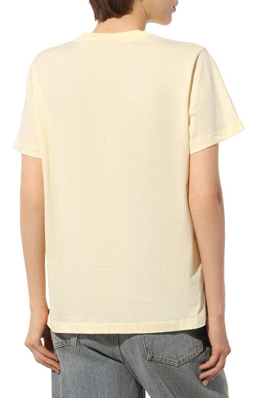 фото Хлопковая футболка ganni