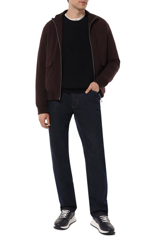 фото Кожаные кроссовки stefano ricci