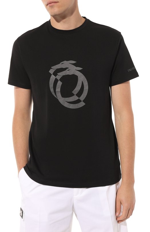 фото Хлопковая футболка trussardi