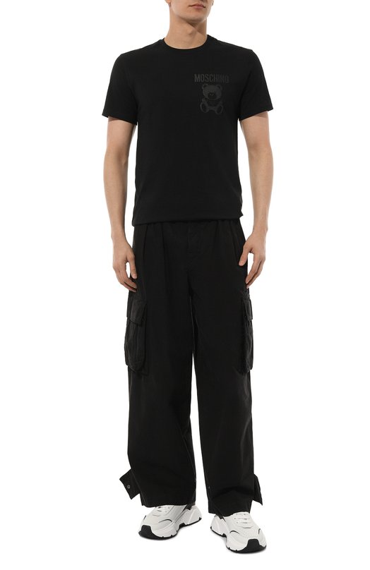 фото Хлопковая футболка moschino