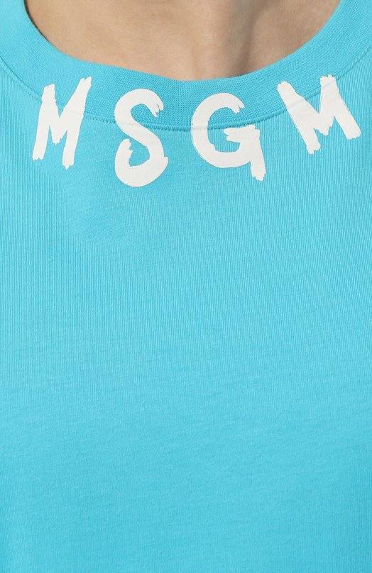 фото Хлопковая футболка msgm