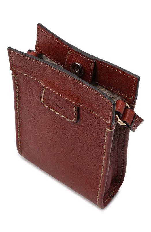 фото Кожаный чехол edith для iphone chloé