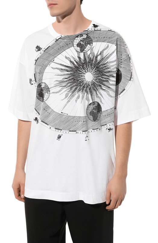 фото Хлопковая футболка dries van noten