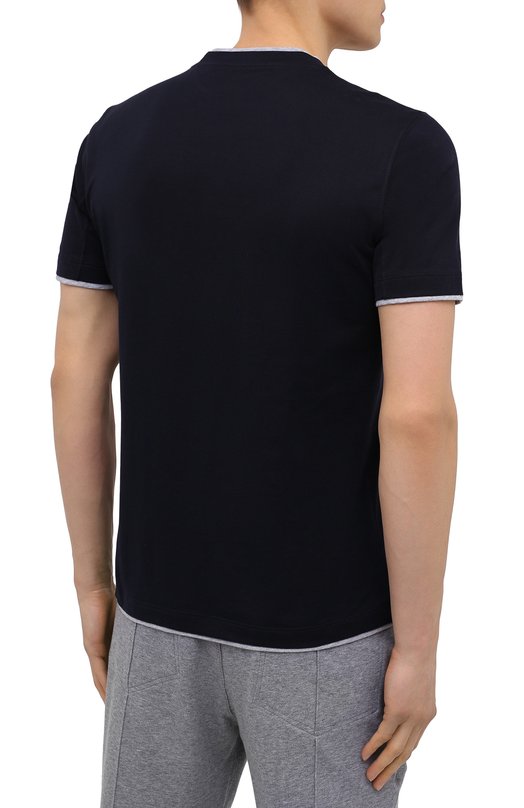 фото Хлопковая футболка brunello cucinelli