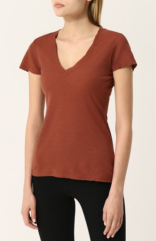 фото Хлопковая футболка james perse