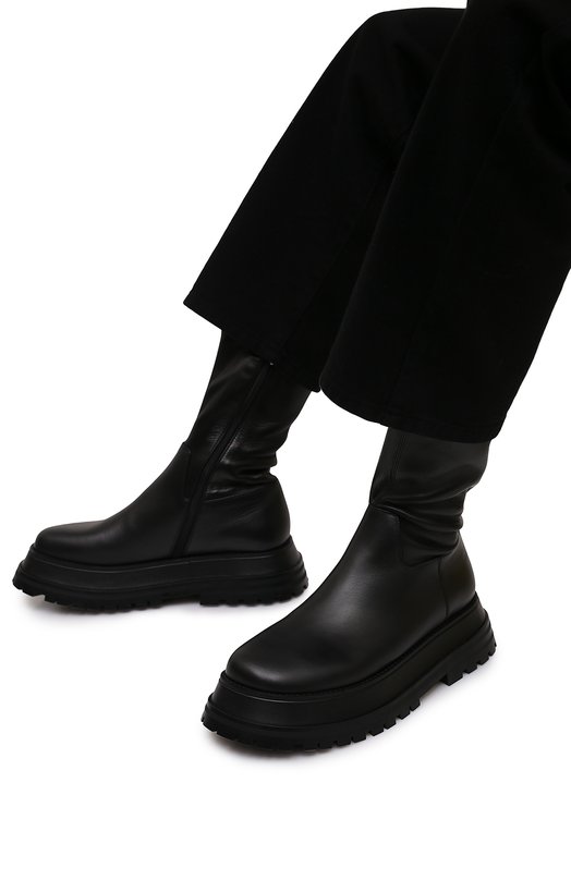 фото Кожаные ботинки hurr burberry