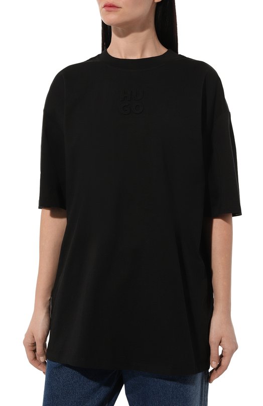 фото Хлопковая футболка hugo