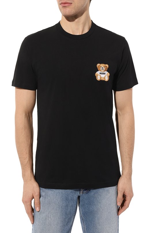 фото Хлопковая футболка moschino